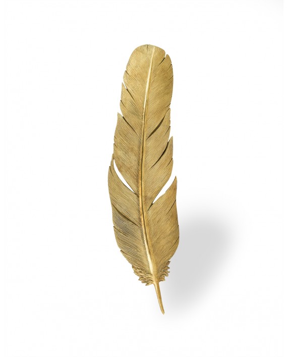 Sienos dekoracija plunksna "Feather Gold"