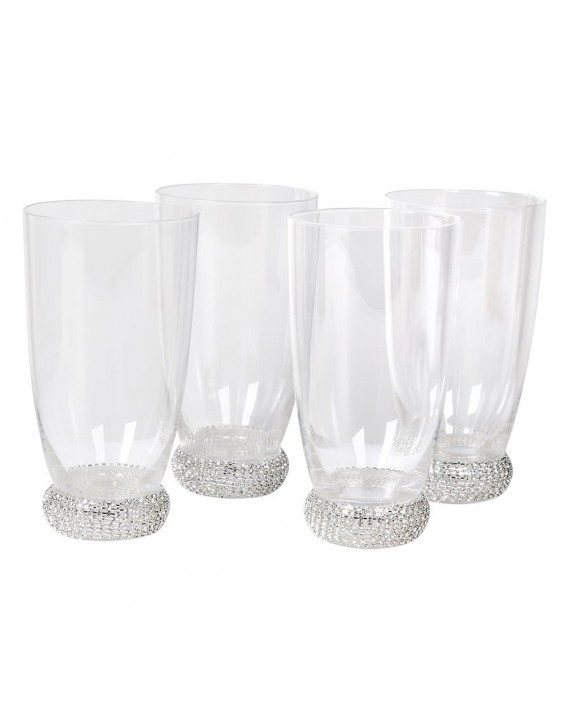 Stiklinės "DIAMANTE/SILVER" (4vnt)