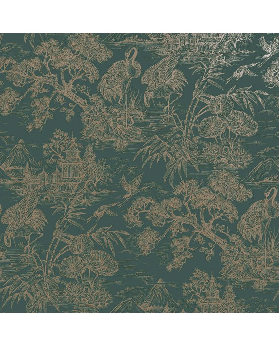Tapetai "Natoru Aqua / Gold" 91702