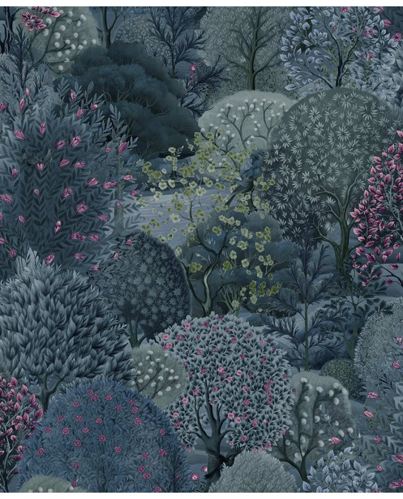 Tapetai "Arboretum Navy / Berry" 91751