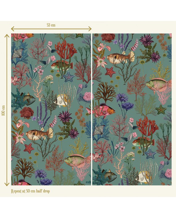 Tapetai "Cora Soft Aqua" 99430 Tapetai "Cora Soft Aqua" 99430