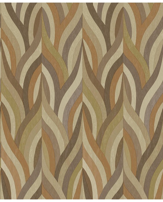 Tapetai "Arabesque Orange / Mocha" 36373 Tapetai "Arabesque Orange / Mocha" 36373