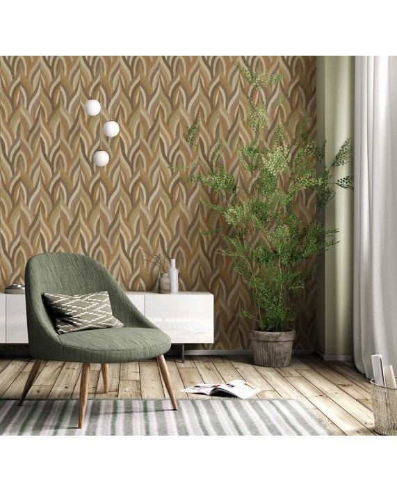 Tapetai "Arabesque Orange / Mocha" 36373
