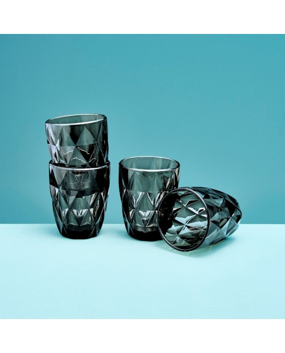 Stiklinės "Basic anthracite" 4vnt