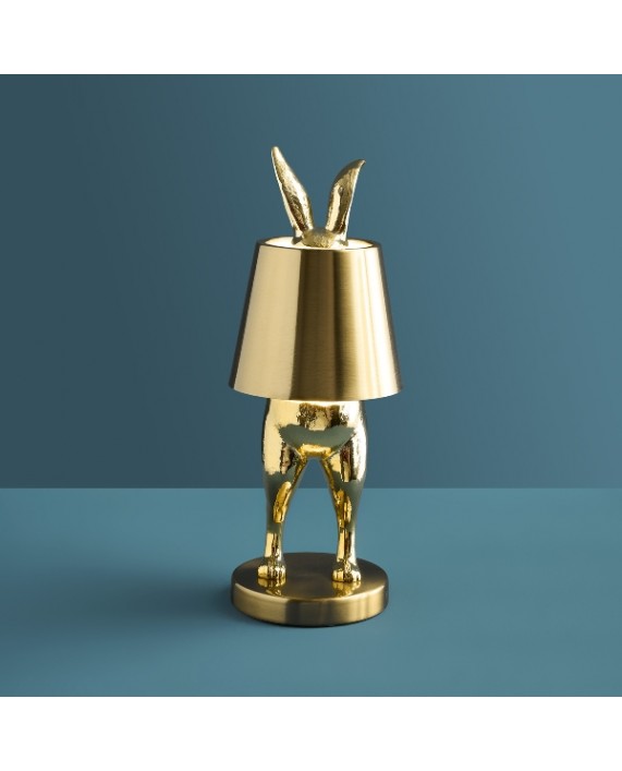 LED Lempa "Gold Rabbit Hiding"