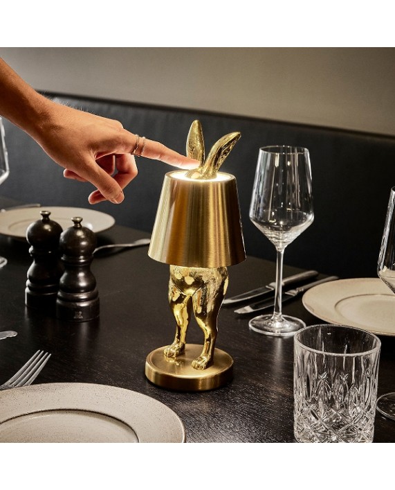 LED Lempa "Gold Rabbit Hiding"