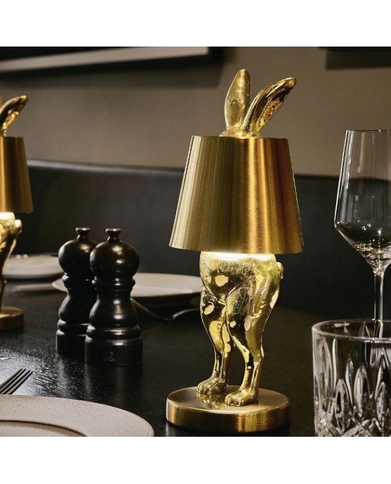 LED Lempa "Gold Rabbit Hiding"