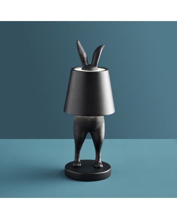 LED Lempa "Black Rabbit Hiding"