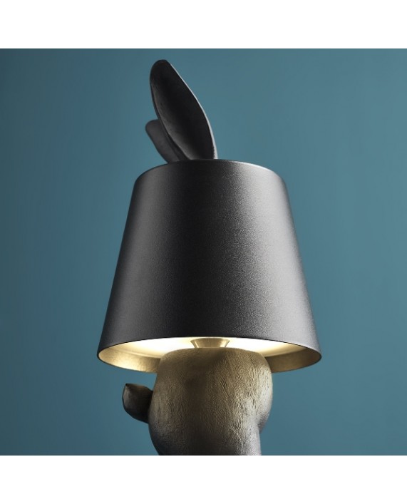 LED Lempa "Black Rabbit Hiding"