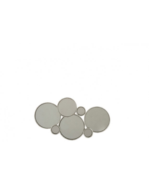 Veidrodinė sienos dekoracija „6 Silver Circles“