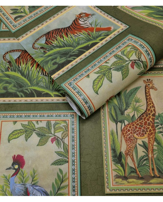 Tapetai "MENAGERIE Green" 92011