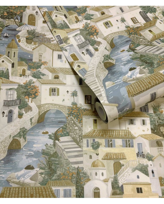 Tapetai "MONTEROSO Beige/Blue" 92021