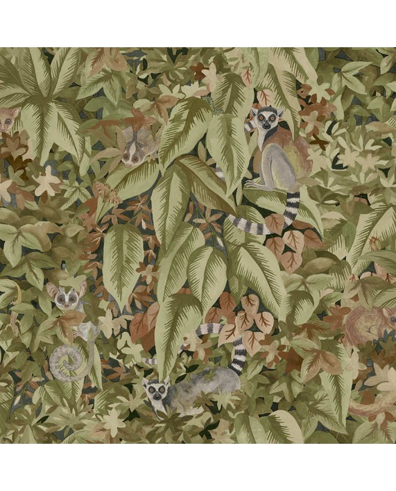 Tapetai "COMOROS Rust/Green" 92052