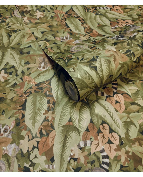 Tapetai "COMOROS Rust/Green" 92052