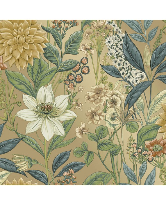 Tapetai "CLEMATIS Gold" 92060