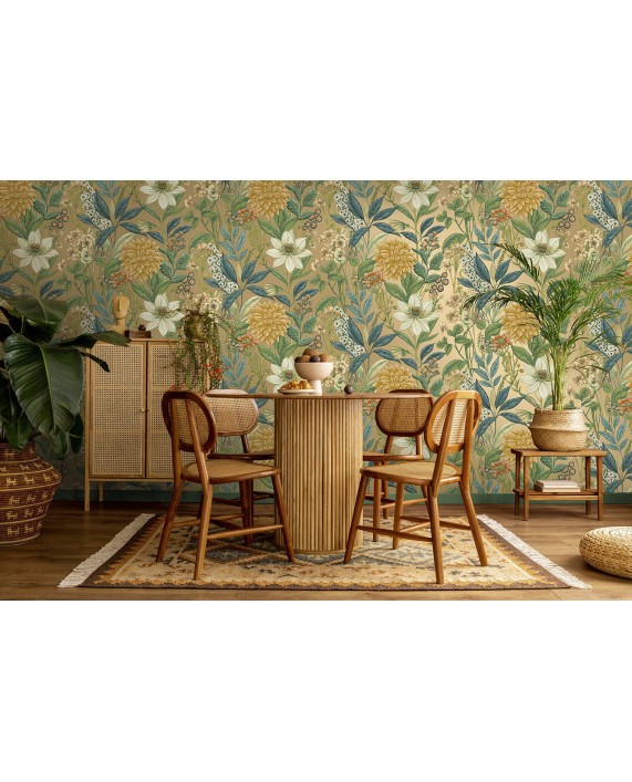 Tapetai "CLEMATIS Gold" 92060