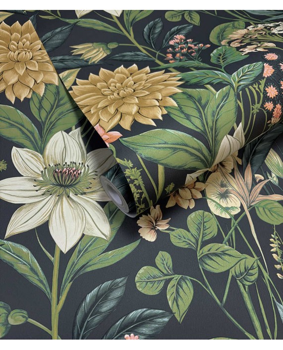 Tapetai "CLEMATIS Navy" 92062 Tapetai "CLEMATIS Navy" 92062