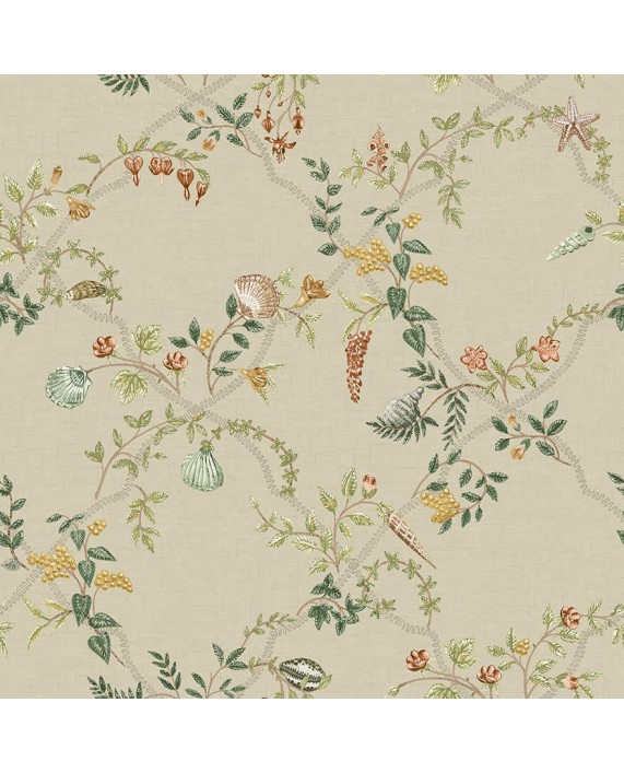 Tapetai "MARINA Coral/Beige/Green" 92072