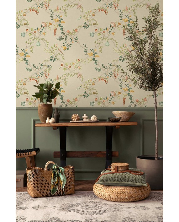 Tapetai "MARINA Coral/Beige/Green" 92072