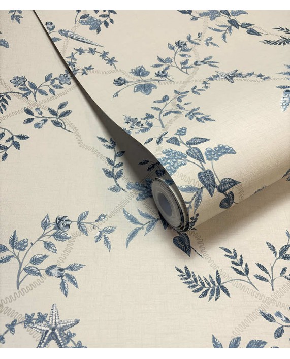 Tapetai "MARINA Blue/Cream" 92073 Tapetai "MARINA Blue/Cream" 92073