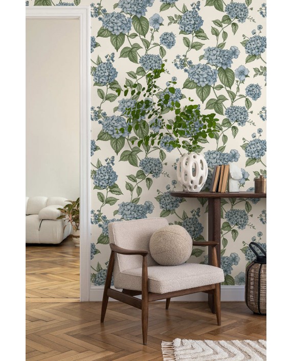 Tapetai "HORTENSIA Blue/Green" 92121 