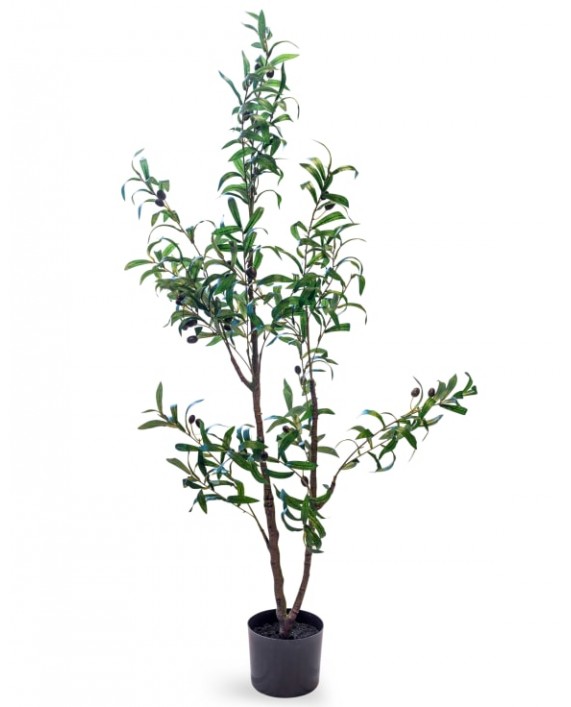 Dirbtinis alyvmedis juodame vazonėlyje "OLIVE TREE"