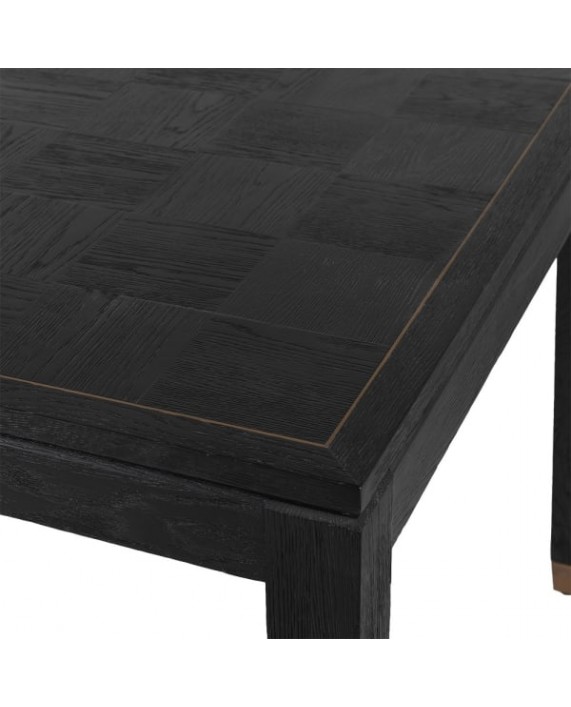 Tamsaus ąžuolo valgomojo stalas „Astar Ebony“