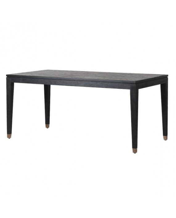 Tamsaus ąžuolo valgomojo stalas „Astar Ebony“