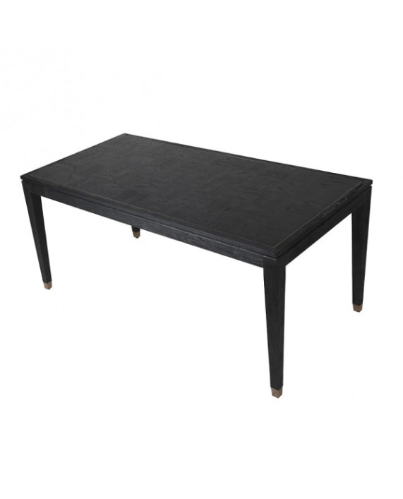 Tamsaus ąžuolo valgomojo stalas „Astar Ebony“